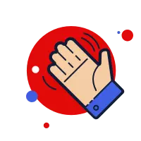 waving hand