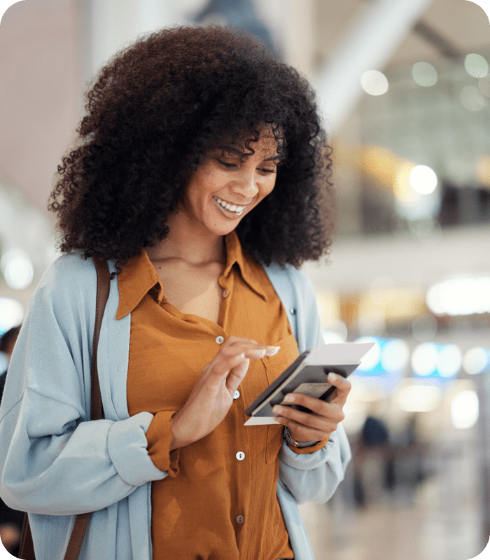 Woman at airport