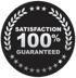 100% satisfaction guarantee